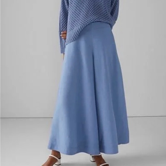 Club Monaco Crop Flare Pants Blue Size 12 NWT - Picture 1 of 8